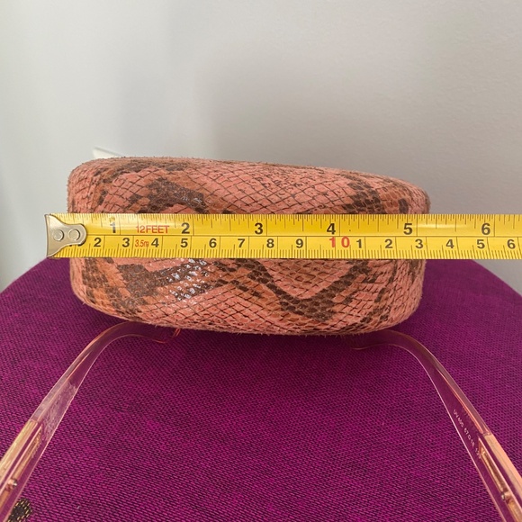 Oversized Pink sunglasses and pink snakeskin hard case - Picture 8 of 13